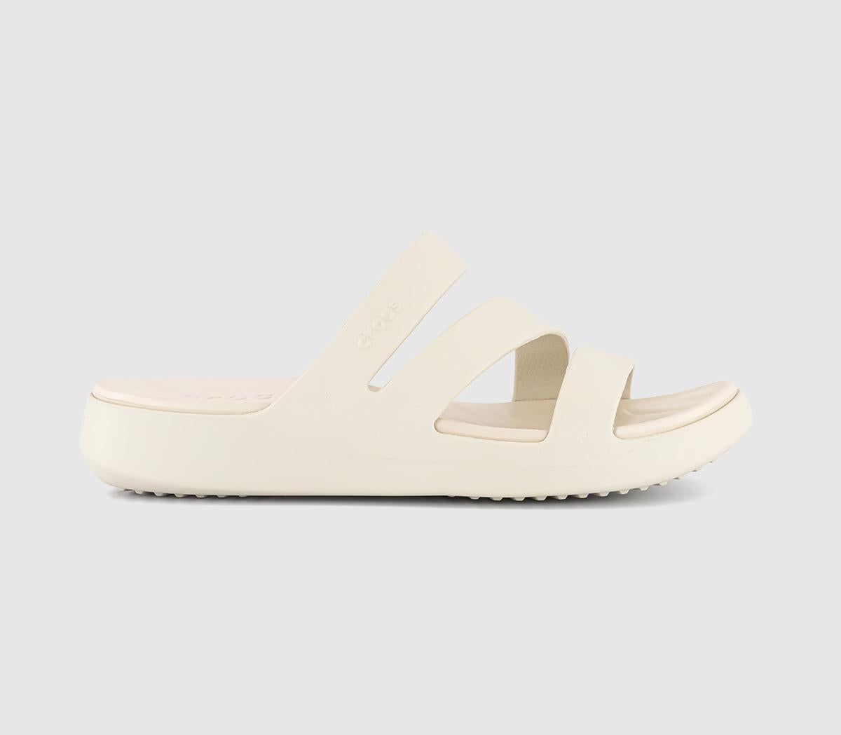 Womens Crocs Getaway Strappy Sandals Stucco