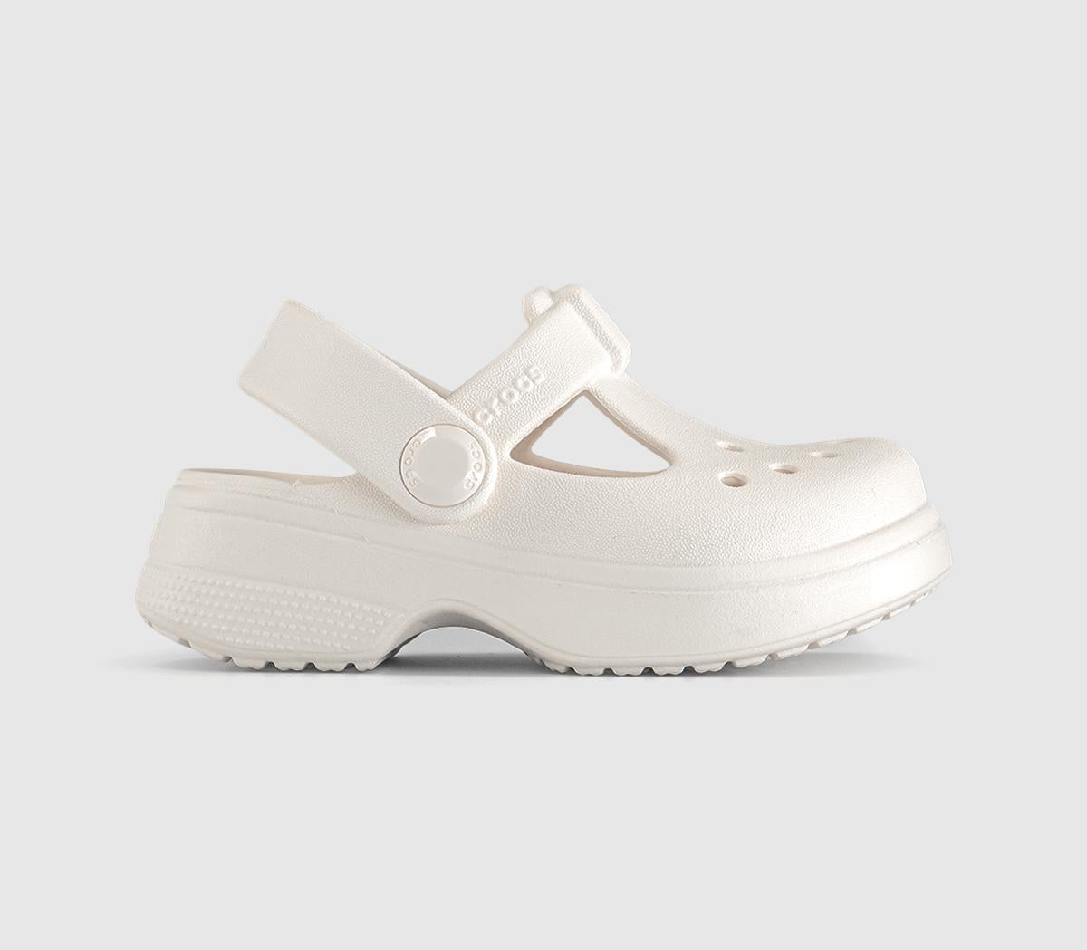 Kids Crocs Classic Mary Jane Clogs Toddler Chalk