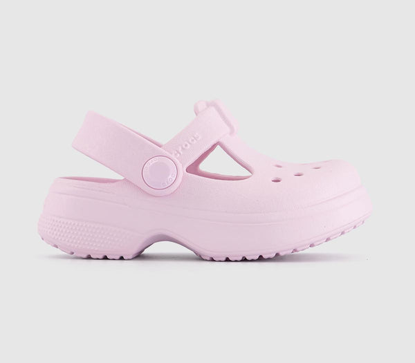 Kids Crocs Classic Mary Jane Toddler Clogs Pink Milk