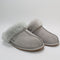 Womens UGG Scuffette II Metal Logo Slippers Seal Grey UK Size 6
