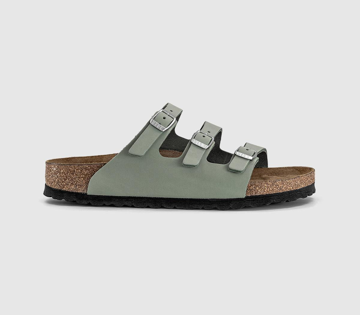 Womens BIRKENSTOCK Florida Sandals Pure Sage Oiled Leather
