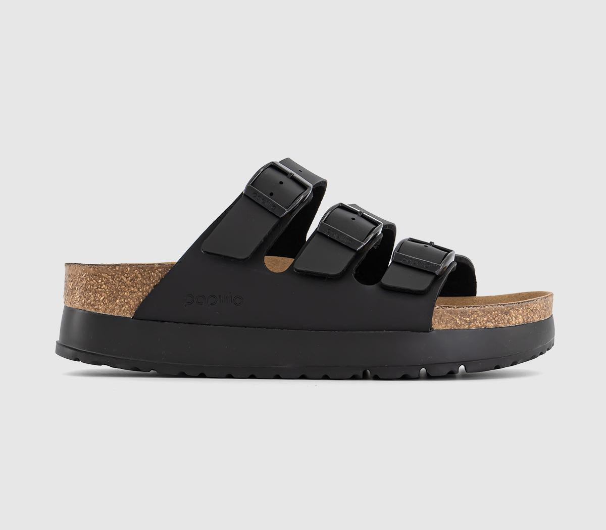 Womens BIRKENSTOCK Florida Iii Flex Platform Sandals Black