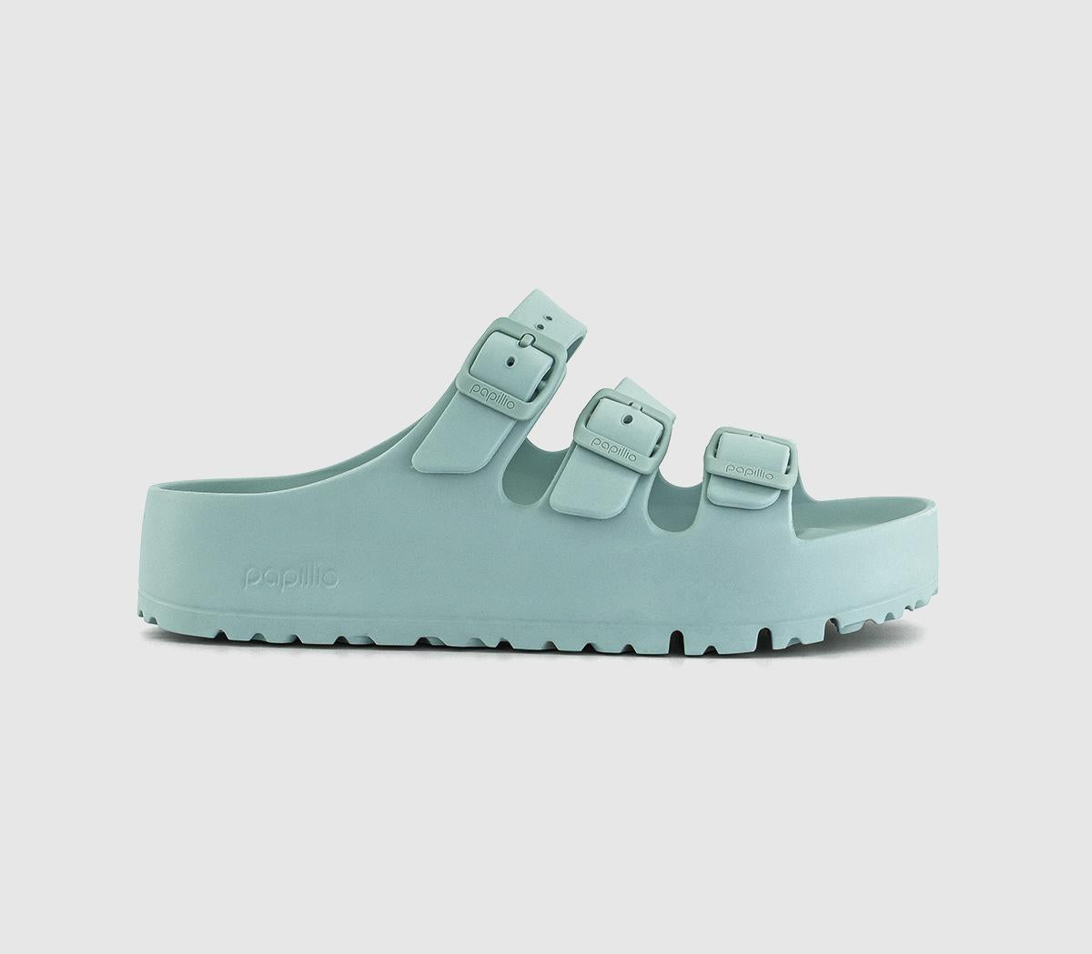 Womens BIRKENSTOCK Florida Iii Flex Platform Sandals Surf Green