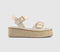 Womens OFFICE Miller Espadrille Wedge Sandals White