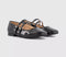 Kids OFFICE Genesis Double Strap Mary Jane Shoes Black Patent