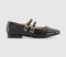 Kids OFFICE Genesis Double Strap Mary Jane Shoes Black Patent - OFFCUTS SHOES by OFFICE