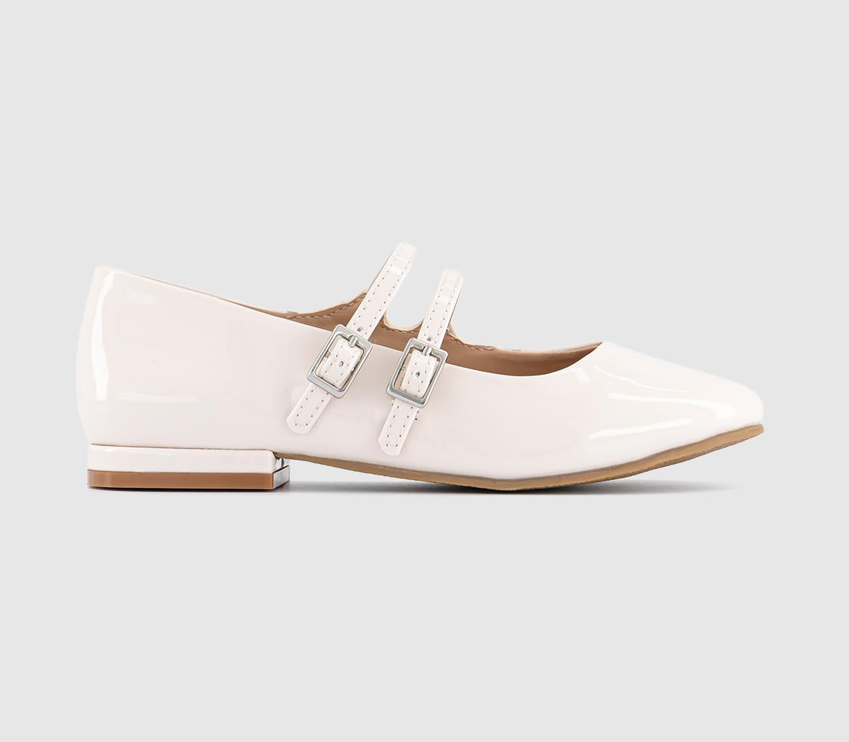 Kids OFFICE Kids Genesis Double Strap Mary Jane Kids Shoes Cream Patent