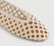 Womens OFFICE Flawless Woven Ballerina Flats Cream Canvas