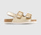Kids EARTHCHILD River Footbed Back Strap Sandals Gold