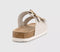 Kids EARTHCHILD Evergreen Footbed Slip On Sandals Off White