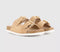Kids EARTHCHILD Evergreen Footbed Slip On Sandals Taupe