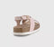 Kids EARTHCHILD Tropic Cross Over Footbed Sandals Pink