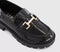 Kids OFFICE Gabriella Chunky Patent Loafers Black