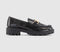 Kids OFFICE Kids Gabriella Chunky Patent Kids Loafers Black - OFFCUTS SHOES by OFFICE