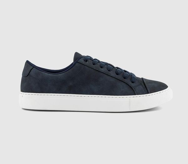 Mens OFFICE Cooper 7 Eye Trainers Navy