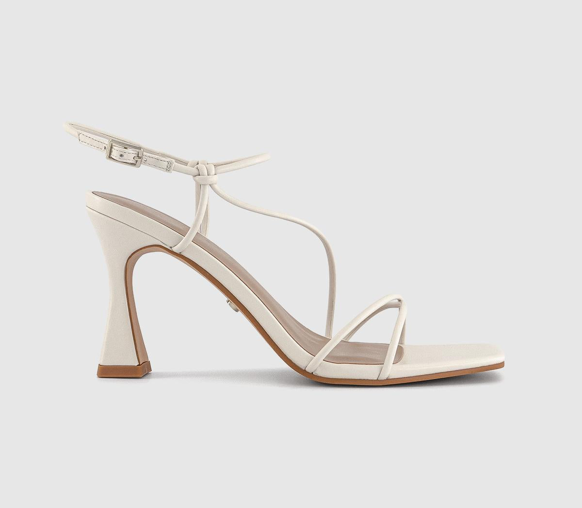 Womens OFFICE Hart Strappy Heeled Sandals Off White
