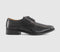 Mens OFFICE Marvin Stitch Detail Plain Toe Derby Shoes Black