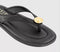 Womens OFFICE Sardinia Hardware Toe Post Sandals Black
