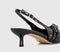 Womens OFFICE Maizie Buckle Slingback Court Heels Black