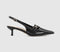 Womens OFFICE Maizie Buckle Slingback Court Heels Black - OFFCUTS SHOES by OFFICE