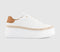 OFFICE Terri Jute Platform Lace Up Trainers White - OFFCUTS SHOES by OFFICE