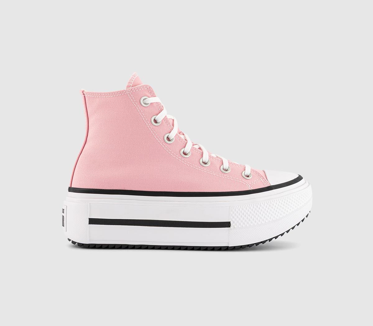 Converse Chuck Taylor All Star Lift Hi Double Trainers Light Jellyfish Jitter Egret