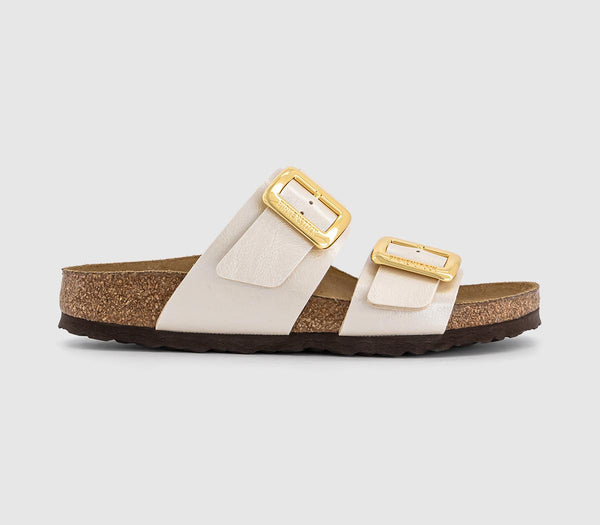 Womens BIRKENSTOCK Sydney Two Strap Sandals Graceful Pearl White