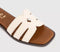 Womens OFFICE Sloane Cut Out Detail Sliders White Leather