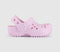 Kids Crocs Classic Floral Cut Out Toddler Clogs Pink Milk