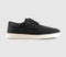 OFFICE Cassius Perf Collar Detail Lace Up Trainers Black - OFFCUTS SHOES by OFFICE