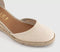 Womens OFFICE Melissa Ankle Tie Espadrille Wedges Natural
