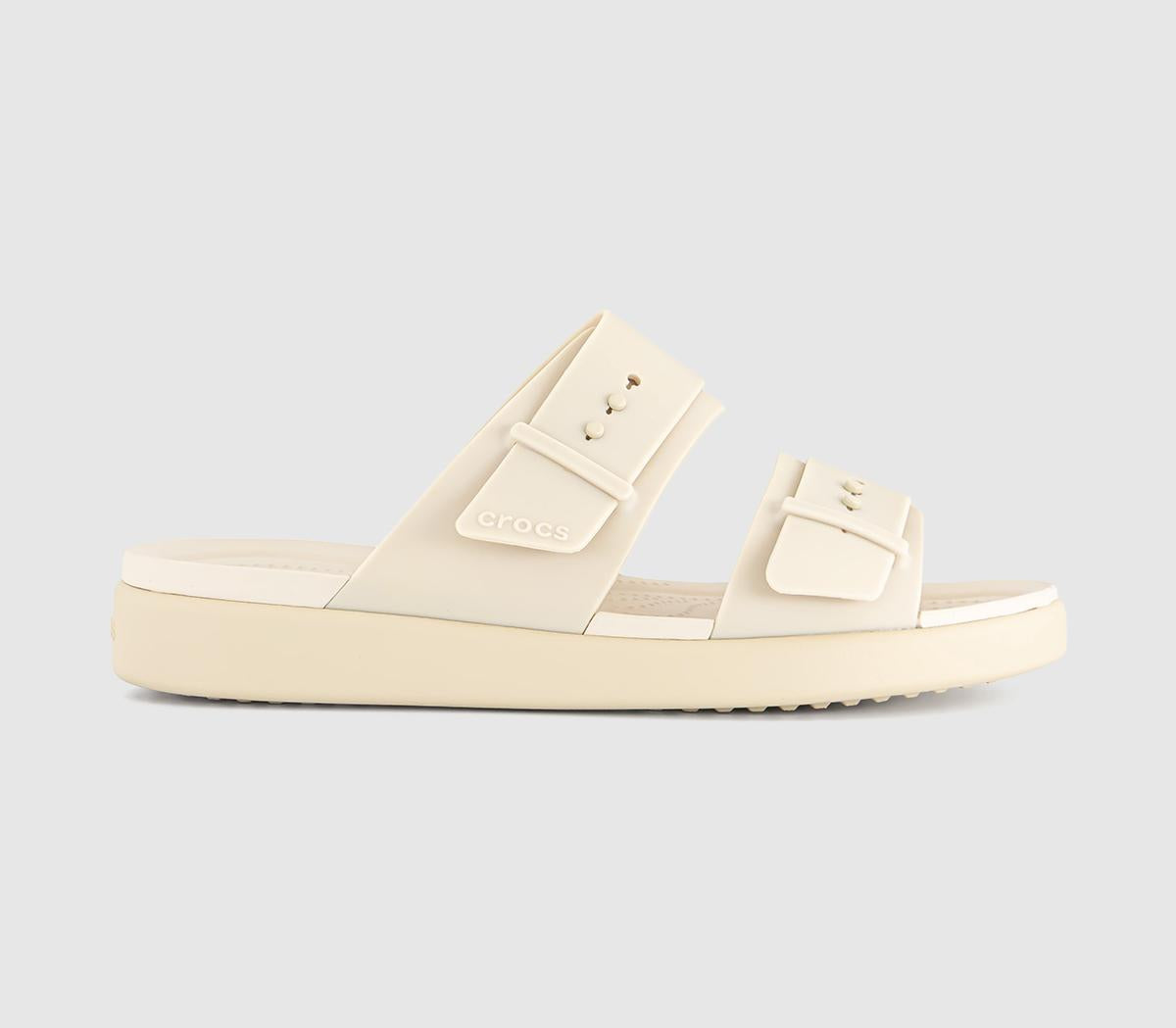 Womens Crocs Brooklyn Buckle Low Sandals Sandstone Uk Size 6