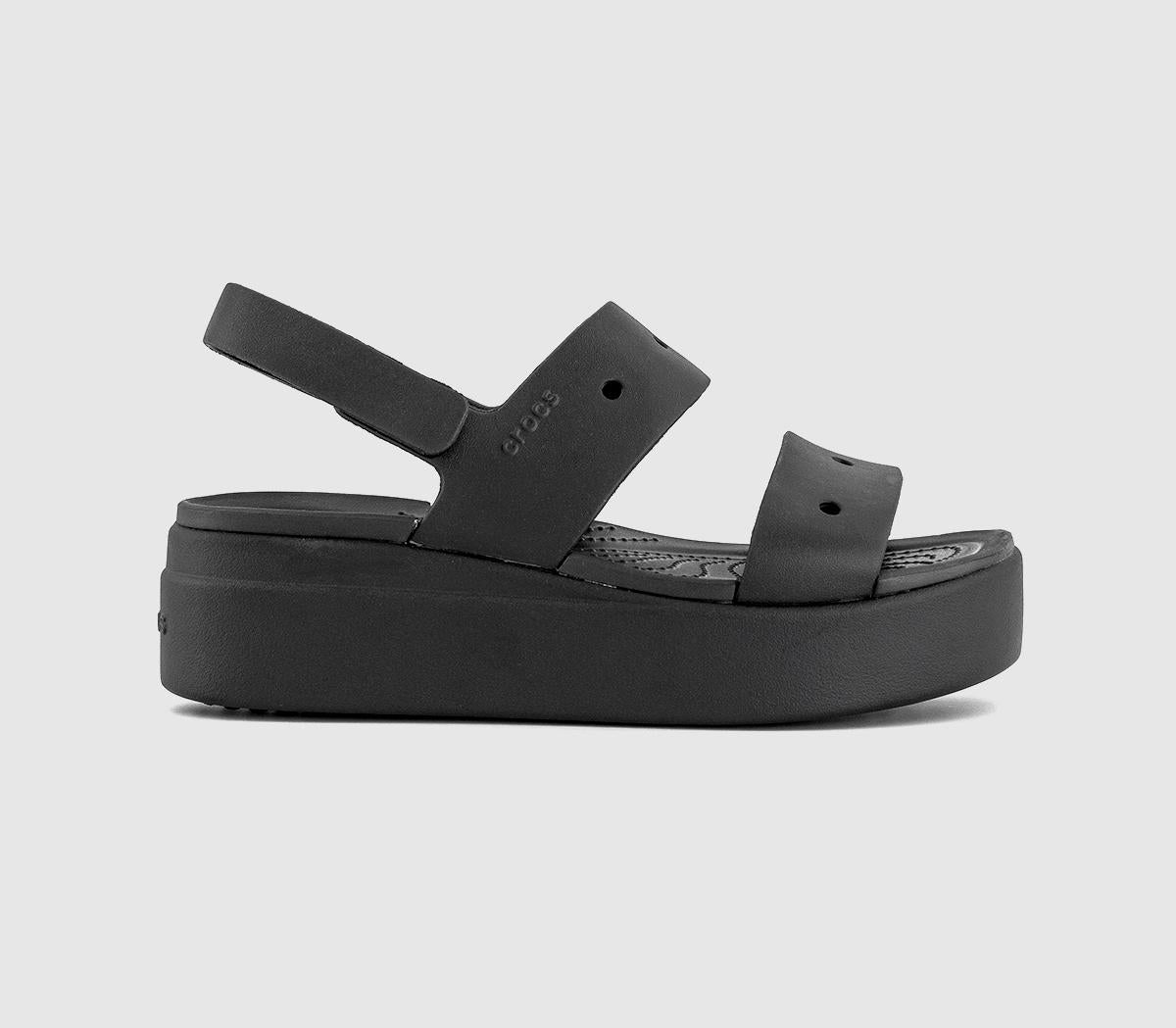 Womens Crocs Brooklyn 4u Sandals Black - OFFCUTS SHOES by OFFICE