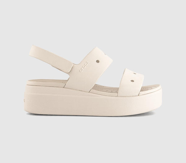 Womens Crocs Brooklyn 4U Sandals Stucco