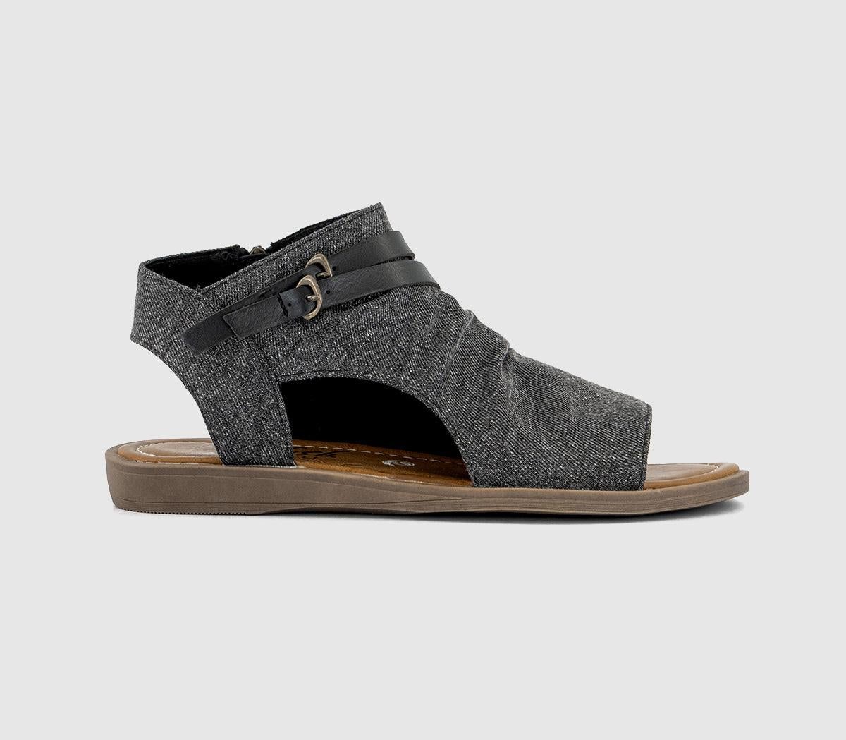 Womens Blowfish Malibu Denver Sandal Charcoal
