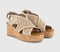 Womens Blowfish Malibu Andrea Wedge Sandal Gold