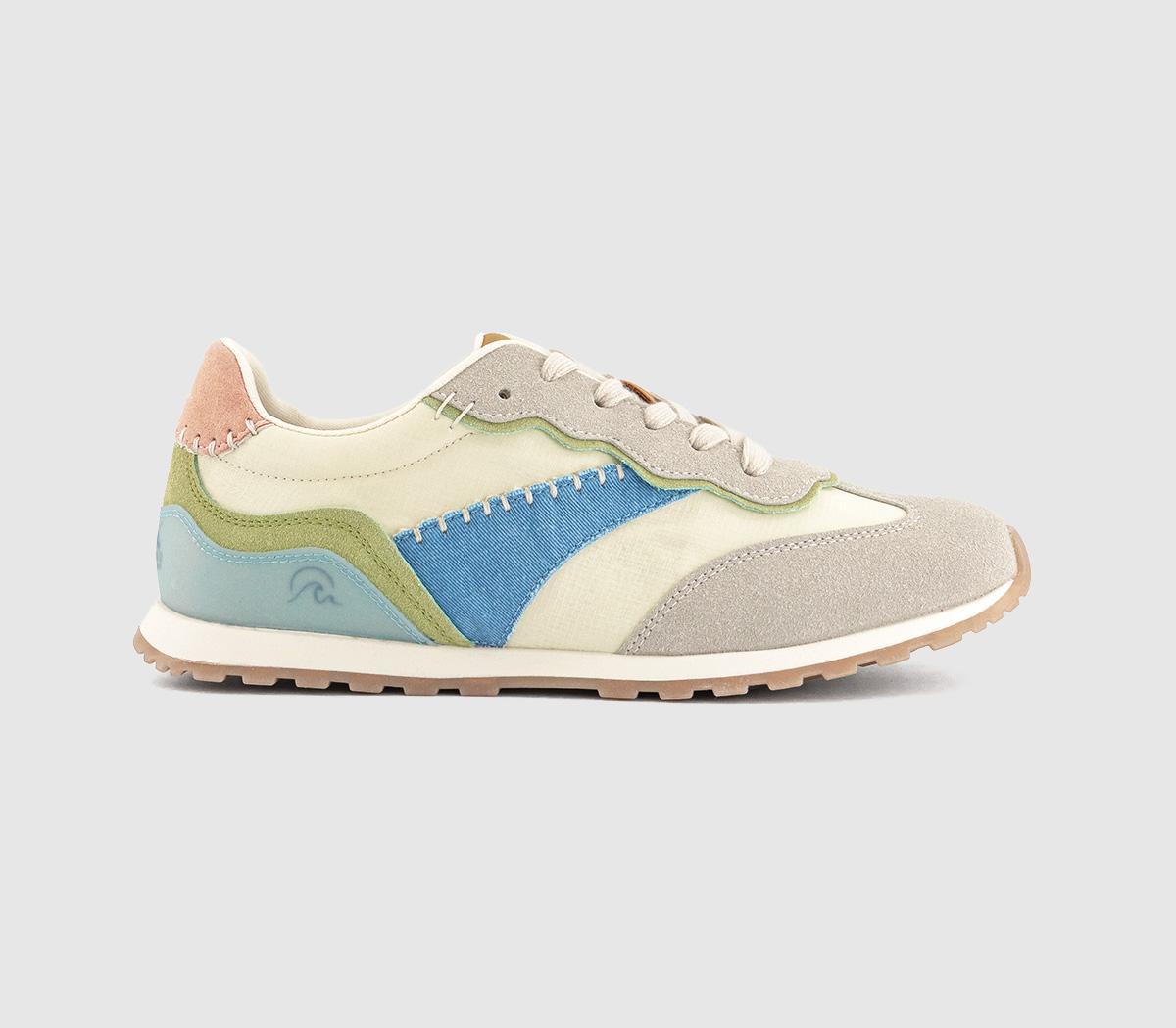 Blowfish Malibu Valley Sneaker Multi Blue Cream Mix