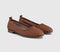Womens Blowfish Malibu Bardot Ballet Flats Cognac
