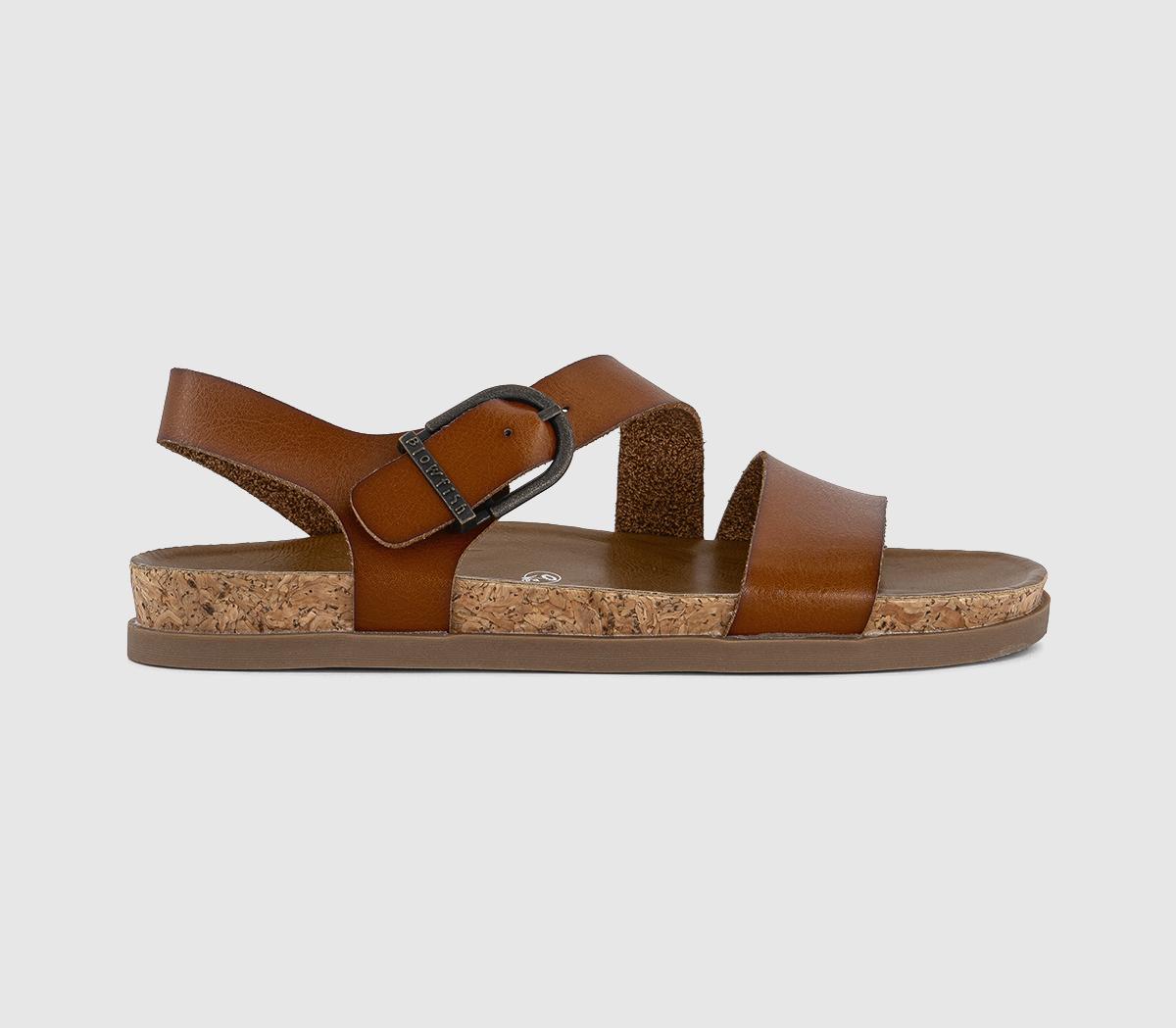Womens Blowfish Malibu Lance Footbed Sandal Scotch