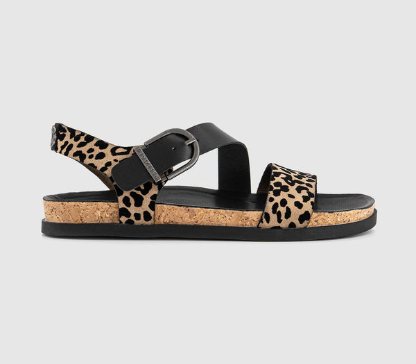 Womens Blowfish Malibu Lance Sandals Leopard - OFFCUTS SHOES by OFFICE