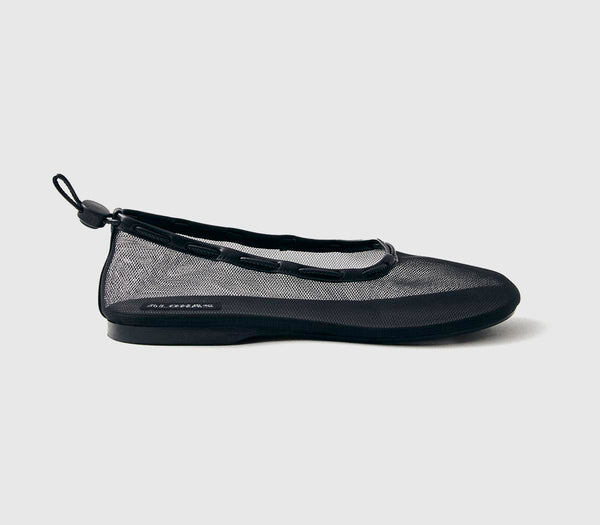 Womens ALOHAS Gill Mesh Ballet Pumps Black