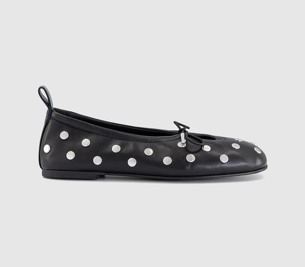 Womens ALOHAS Rosalind Ballet Pumps Black Studs
