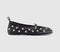 Womens ALOHAS Rosalind Ballet Pumps Black Studs