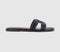 Womens OFFICE Slade Cut Out Sliders Black