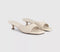 Womens OFFICE Minnie Kitten Heel Mules Off White