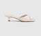 Womens OFFICE Minnie Kitten Heel Mules Off White