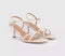 Womens OFFICE Micky Cross Over Skinny Strap Sandals White