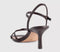 Womens OFFICE Micky Cross Over Skinny Strap Sandals Brown