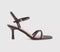 Womens OFFICE Micky Cross Over Skinny Strap Sandals Brown