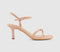 Womens OFFICE Micky Cross Over Skinny Strap Heeled Sandals Beige - OFFCUTS SHOES by OFFICE
